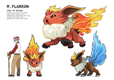 Mega Flareon By Fmonproject Pokemon Breeds Pokemon Art Pokemon