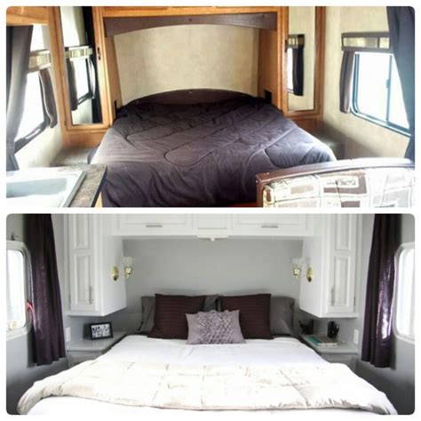 Top Photo Is Of My Rv Bedroom Bottom Is Of An Awesome Remodel I Found