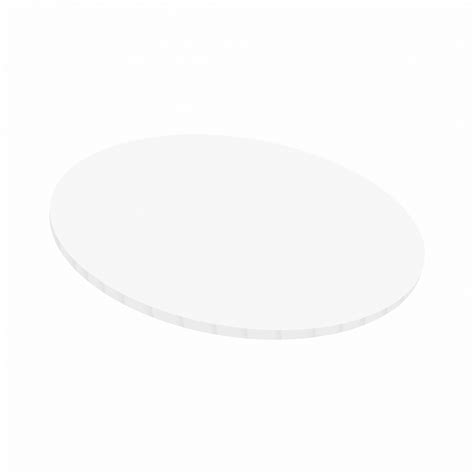 6″ Gloss White Round Masonite Board 5mm Thick Box A Bake
