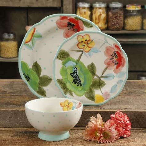 Welcome to ree drummond's frontier! The Pioneer Woman Vintage Bloom 12-Piece Dinnerware Set ...