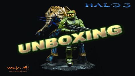 Halo 3 Master Chief And Arbiter Weta Statue Unboxing Youtube