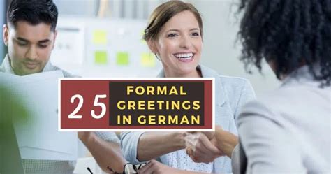 Guten Tag 25 Formal Greetings In German You Should Know