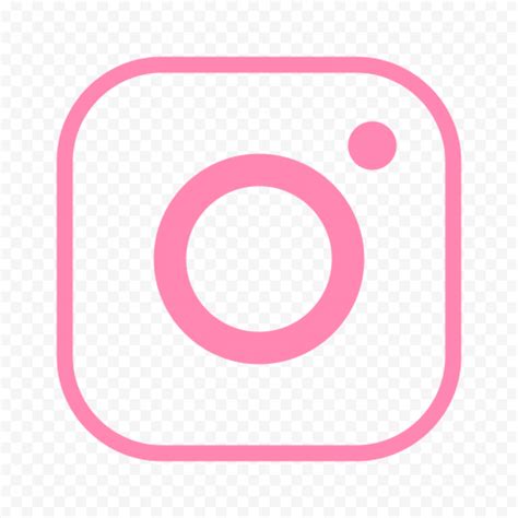HD Pink Square Line Instagram IG Logo Icon PNG Citypng