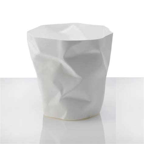 Designed to look like the crumpled paper that it is intended to hold. Essey White Mini Bin Bin Waste Bin from Design2Please ...