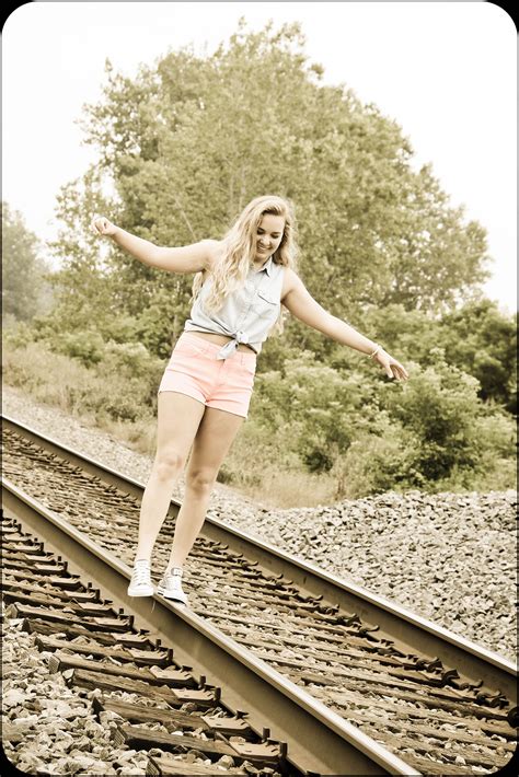 I Like Railroad Tracks Good Thing Theres So Many Around My House Senior Pictures Poses