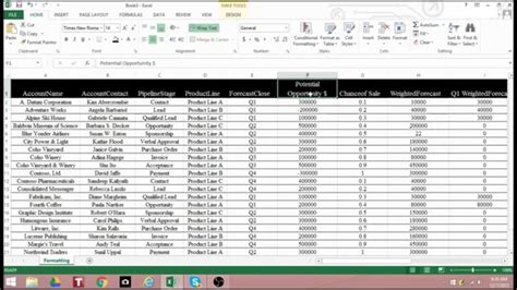 How To Format Your Excel Spreadsheet The Professional Way Youtube