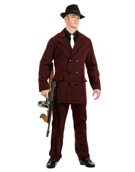 Adult Mens Roaring 20s 6 Button Gangster Costume Double Breasted Suit