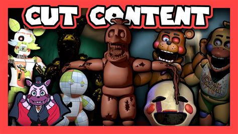 All Unused And Cut Content In The Fnaf Series Five Nights At Freddys