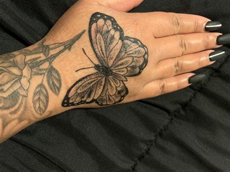 Butterfly Tattoo Butterfly Hand Tattoo Hand Tattoos Tattoos