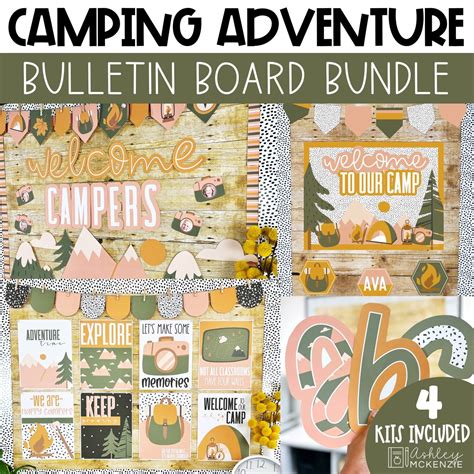 Camping Adventure Classroom Board And Door Decor Bundle Shop Ashley