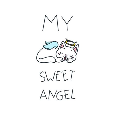 1400 Cat Angel Stock Illustrations Royalty Free Vector Graphics