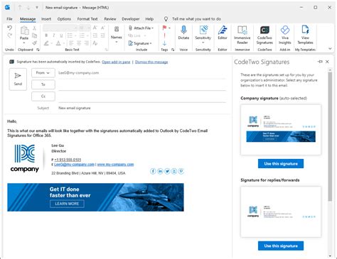 CodeTwo Email Signatures 365 Software - 2024 Reviews, Pricing & Demo