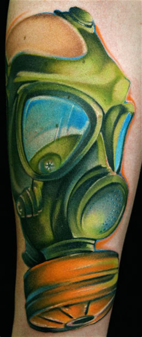 Gas Mask Tattoo By Mike Demasi Tattoonow