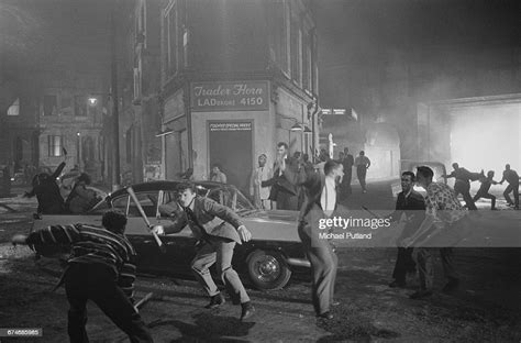 A Scene Depicting The 1958 Notting Hill Race Riots On The Set Of The