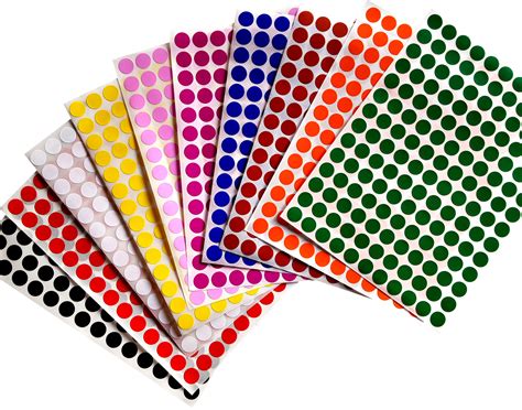 Color Coding Labels 38 0375 Inch 10 Mm Round Dot Stickers 3080