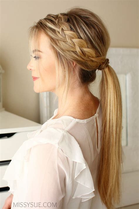 30 Fantastic French Braid Ponytails Cute Ponytail Hairstyles Long