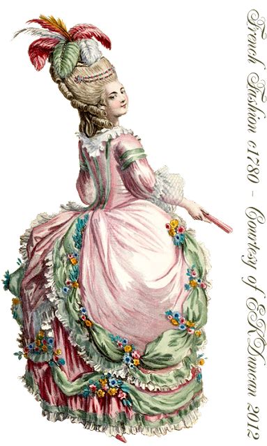 Ekduncan My Fanciful Muse 1780 Ladies Fashion Plate With Two