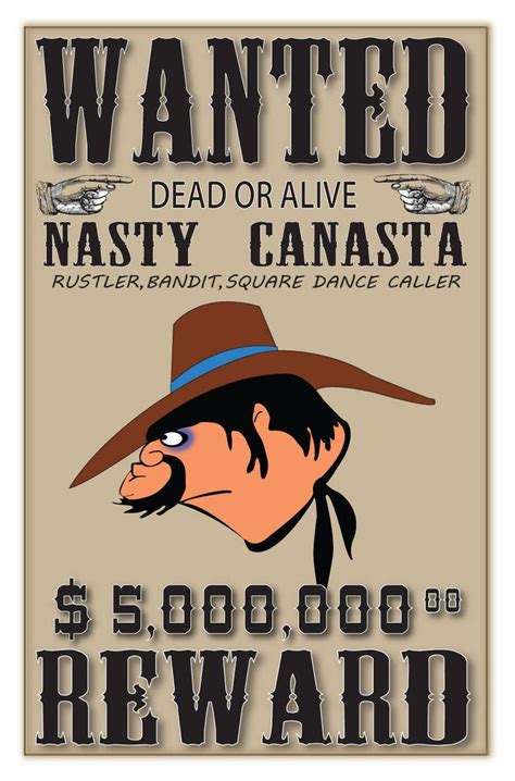 Looney Tunes Nasty Canasta Wanted Poster Print 11 X Etsy