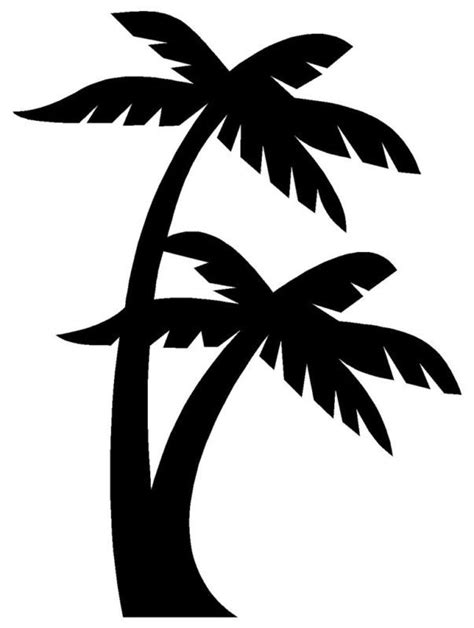 Free Simple Palm Tree Silhouette, Download Free Simple Palm Tree