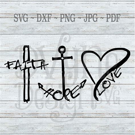 Free Free 186 Faith Hope Love Heart Svg SVG PNG EPS DXF File