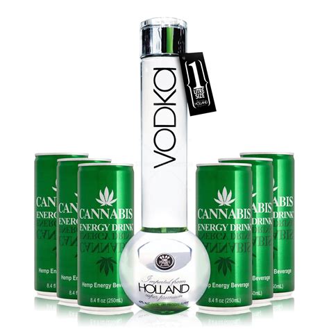 Get Your 420 On With This Set Of Bong Vodka And Cannabis Energy Drink