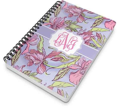 Orchids Spiral Bound Notebook 7x10 Personalized Youcustomizeit