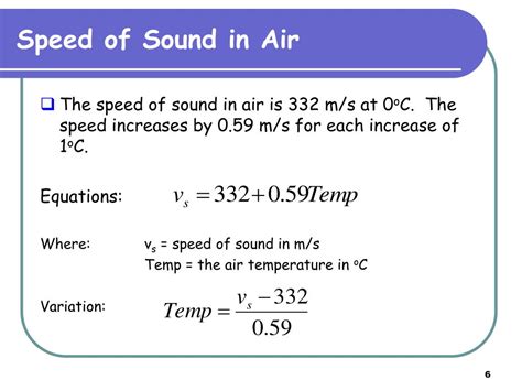 The speed of a sound wave refers to how fast a sound wave is passed from particle to particle through a medium. PPT - Speed of Sound PowerPoint Presentation - ID:2930200