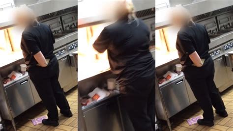 Mcdonalds Worker Filmed Putting Hands Down Pants As Horrified