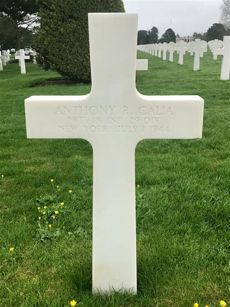 116th Infantry Regiment Roll Of Honor Pvt Anthony R Calia