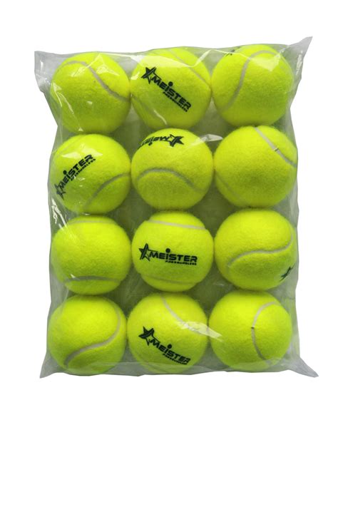 12x Pressure Less Meister Tennis Balls