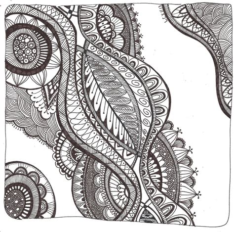 Here are some basic zentangle design patterns zentangle art is characterized by easy patterns combined that form abstract art. Free Printable Zentangle Coloring Pages for Adults