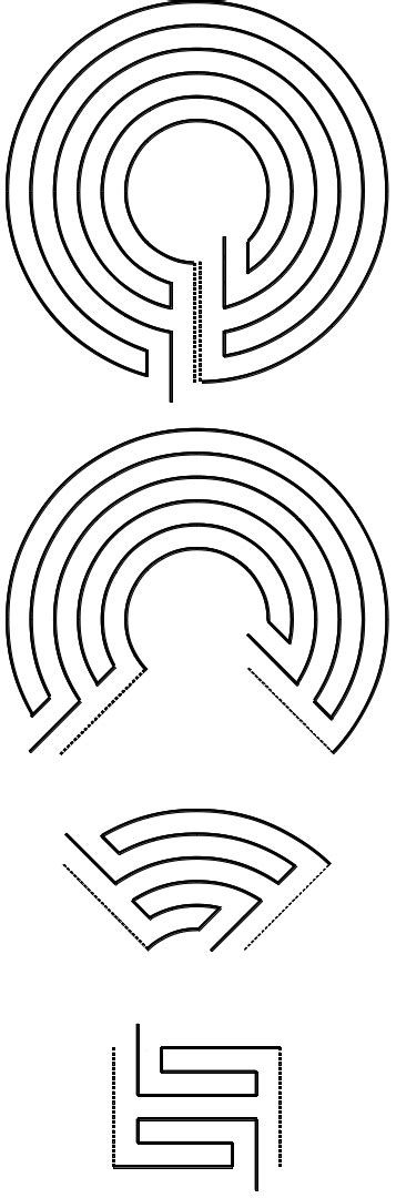 The Pattern In Non Alternating Labyrinths Labyrinth Pattern Ancient