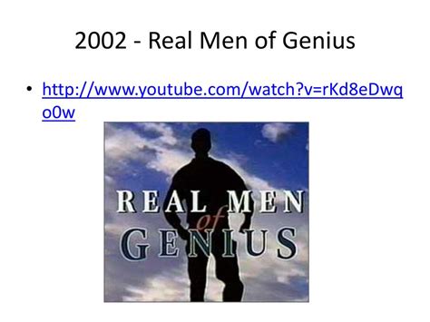 Real Men Of Genius Limfawinning
