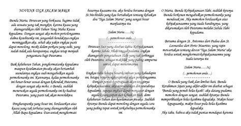 Novena Tiga Salam Maria