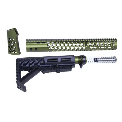 Ar 15 Honeycomb Series Complete Furniture Set Gen 2 Anodized Green