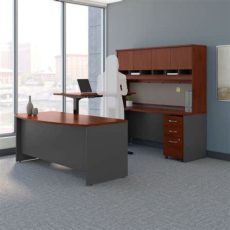 Bush Business Furniture Series C 72 In U Shaped Desk With Adjustable
