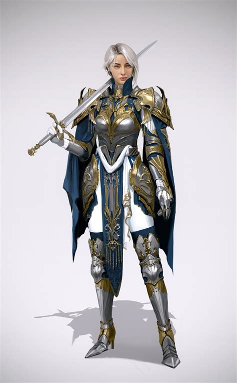 Artstation Female Knight Concept Art