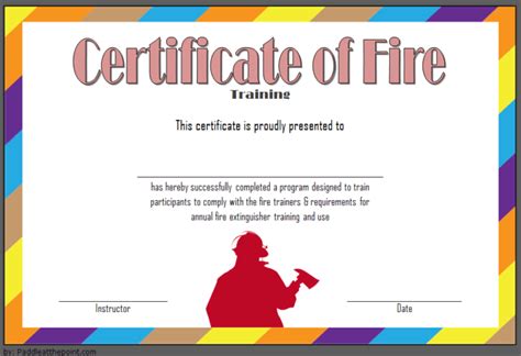 Fire Extinguisher Training Certificate Template Free 7 Latest Views