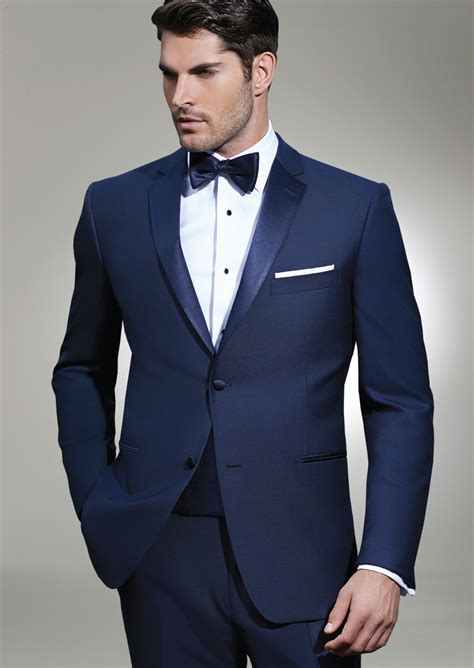 Many couples especially men who are about to get married prefer to rent their wedding attire instead of buying. Proud to offer this luxurious navy tuxedo with notch, full ...