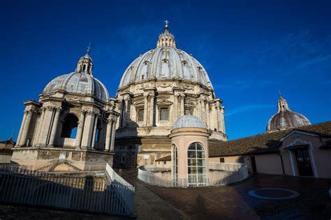 Saint Peters Basilica Dome Up Close Editorial Stock Photo Image Of