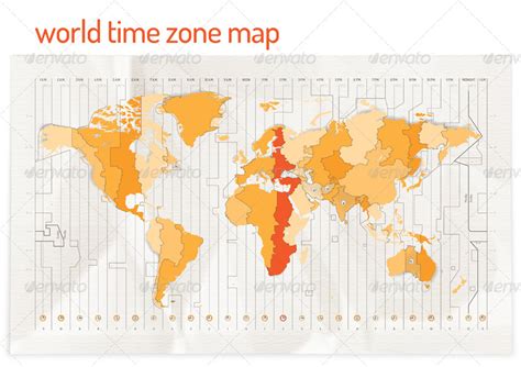 Time Zone Vector Map By Restart Graphicriver