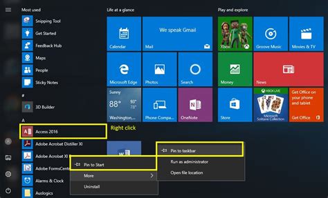 Guide To Customize Windows 10 Start Menu And Taskbar Images