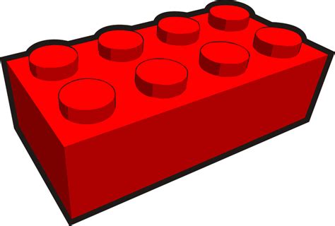 Blue Lego Brick Clip Art