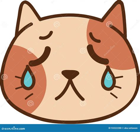 Sad Cat Cartoon Stock Illustration Illustration Of Animal 93322288
