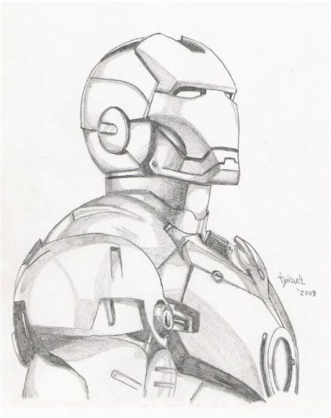 Iron Man Sketch By Tyndallsquest Iron Man Drawing Marvel Art