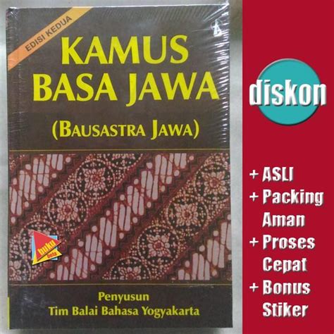 Jual Kamus Basa Jawa (Bausastra Jawa), Edisi Kedua - Balai Bahasa