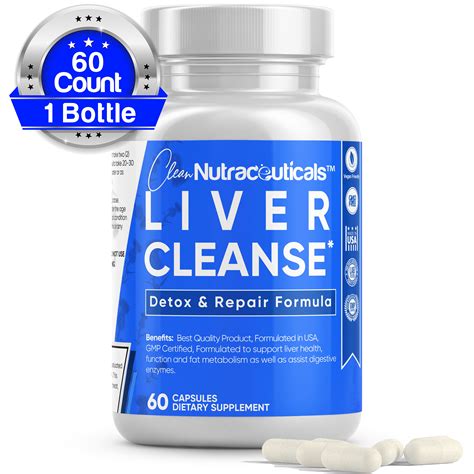 Clean Nutraceuticals Liver Cleanse Support And Detox Supplement Max