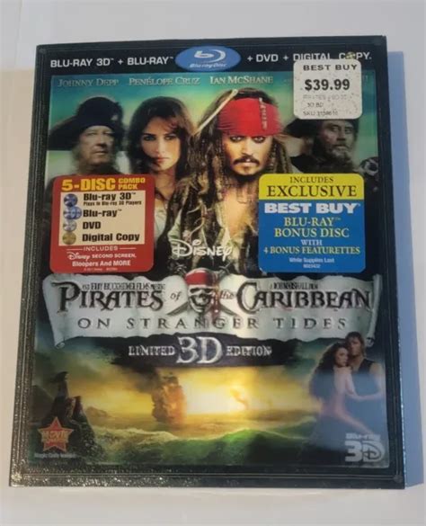 Disney S Pirates Of The Caribbean On Stranger Tides Disc Pack New Blu Ray Picclick
