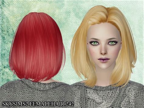 S Skysims Hair 242 Womens Hairstyles Sims 2 Hair Hair