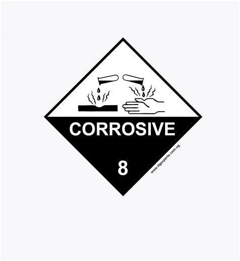Hazard Label Class Corrosive Dg Experts